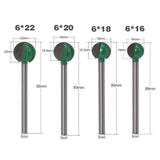 Max 6mm Shank Woodworking Ball Cutter Router Bits Root Carving Blades Extension