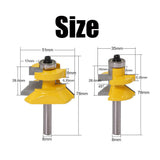 Max Matched Tongue &Groove V Notch Router Bits Woodworking Cutter