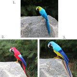 Max Artificial Bird Feather Foam Simulation Parrot Home Garden Decor A