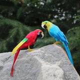 Max Artificial Bird Feather Foam Simulation Parrot Home Garden Decor A