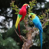 Max Artificial Bird Feather Foam Simulation Parrot Home Garden Decor A