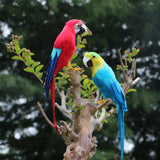 Max Artificial Bird Feather Foam Simulation Parrot Home Garden Decor B