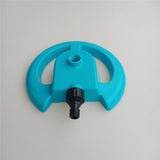 Max Lawn Rotating Water Sprinkler 4 Nozzles Garden Hose Irrigation Tool Blue