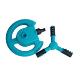 Max Lawn Rotating Water Sprinkler 4 Nozzles Garden Hose Irrigation Tool Blue