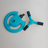 Max Lawn Rotating Water Sprinkler 4 Nozzles Garden Hose Irrigation Tool Blue