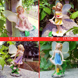 Max 4x Miniature Music Instrument Flower Fairy Resin Garden Dollhouse Decor