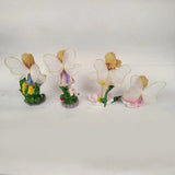 Max 4x Miniature Music Instrument Flower Fairy Resin Garden Dollhouse Decor