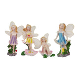 Max 4x Miniature Music Instrument Flower Fairy Resin Garden Dollhouse Decor