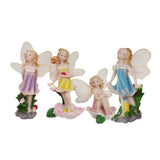 Max 4x Miniature Music Instrument Flower Fairy Resin Garden Dollhouse Decor
