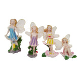 Max 4x Miniature Music Instrument Flower Fairy Resin Garden Dollhouse Decor