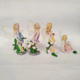 Max 4x Miniature Music Instrument Flower Fairy Resin Garden Dollhouse Decor