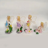 Max 4x Miniature Music Instrument Flower Fairy Resin Garden Dollhouse Decor