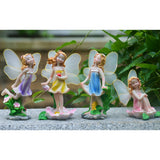 Max 4x Miniature Music Instrument Flower Fairy Resin Garden Dollhouse Decor