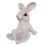 Max Small Resin Sitting Rabbit Bunny Figurine Statue Outdoor Lawn Decor White