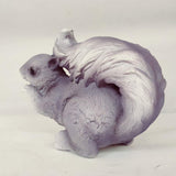 Max Resin Waving Squirrel Figurine Statue Outdoor Lawn Yard Decor Dance Gray