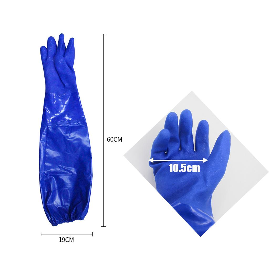 Max Fish Catching Gloves Long Waterproof and Non-Slip Thickened XL