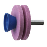Max Lawn Mower Blade Sharpener Grinder Wheel Stone for Power Drill Pink