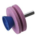 Max Lawn Mower Blade Sharpener Grinder Wheel Stone for Power Drill Pink