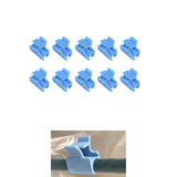 Max 10Pcs Pipe Clamps for Fixing Greenhouse Film Netting Blue