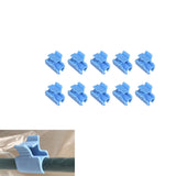 Max 10Pcs Pipe Clamps for Fixing Greenhouse Film Netting Blue
