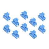 Max 10Pcs Pipe Clamps for Fixing Greenhouse Film Netting Blue
