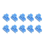 Max 10Pcs Pipe Clamps for Fixing Greenhouse Film Netting Blue