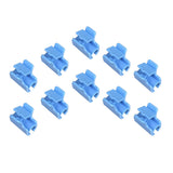 Max 10Pcs Pipe Clamps for Fixing Greenhouse Film Netting Blue
