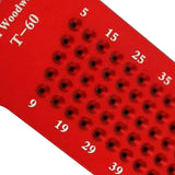 Max Woodworking Scriber T-type Ruler Hole Carpenter Marking Tool T60 Red