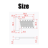 Max Woodworking Scriber T-type Ruler Hole Carpenter Marking Tool T60 Red