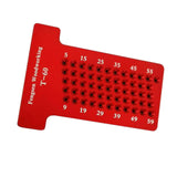 Max Woodworking Scriber T-type Ruler Hole Carpenter Marking Tool T60 Red