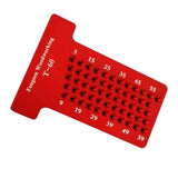 Max Woodworking Scriber T-type Ruler Hole Carpenter Marking Tool T60 Red