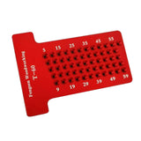 Max Woodworking Scriber T-type Ruler Hole Carpenter Marking Tool T60 Red