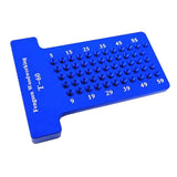 Max Woodworking Scriber T-type Ruler Hole Carpenter Marking Tool T60 Blue