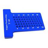 Max Woodworking Scriber T-type Ruler Hole Carpenter Marking Tool T60 Blue