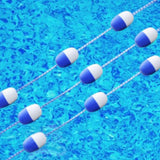 Max 16ft Swim Pool Safety Divider Rope&Float Line Kit with 2 Pre-Assembled Hook