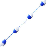 Max 16ft Swim Pool Safety Divider Rope&Float Line Kit with 2 Pre-Assembled Hook