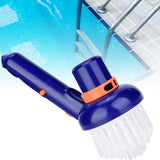 Max Nylon Bristle Corner & Cleaning Brush Head Above Swimming Pool Spa Hot Tub