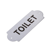 Max Stainless Steel House Door Plaque Wall Sign Garden TOILET