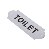 Max Stainless Steel House Door Plaque Wall Sign Garden TOILET