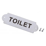 Max Stainless Steel House Door Plaque Wall Sign Garden TOILET