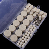 Max 110pcs Wool Grinding Head Wheel Rotary Grinding and Polishing Tool +12xShank