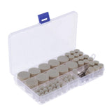 Max 110pcs Wool Grinding Head Wheel Rotary Grinding and Polishing Tool +12xShank