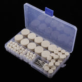 Max 110pcs Wool Grinding Head Wheel Rotary Grinding and Polishing Tool +12xShank