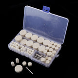 Max 110pcs Wool Grinding Head Wheel Rotary Grinding and Polishing Tool +12xShank