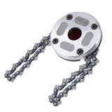 Max 65Mn Brush Cutter Trimmer Head With Sawchain for Lawn Mower Red