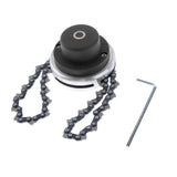 Max 65Mn Brush Cutter Trimmer Head With Sawchain for Lawn Mower
