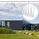 Max Stainless Steel Birds Control Spikes Pigeons Spikes Scares for Garden B