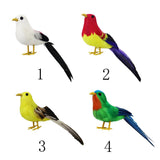 Max Maxb Simulated Feather Foam Birds Figurines Indoor Outdoor Landscape Decor White