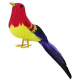 Max Maxb Simulated Feather Foam Birds Figurines Indoor Outdoor Landscape Decor Red