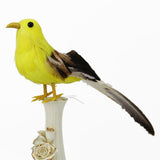 Max Maxb Simulated Feather Foam Birds Figurines Indoor Outdoor Landscape Decor Yellow